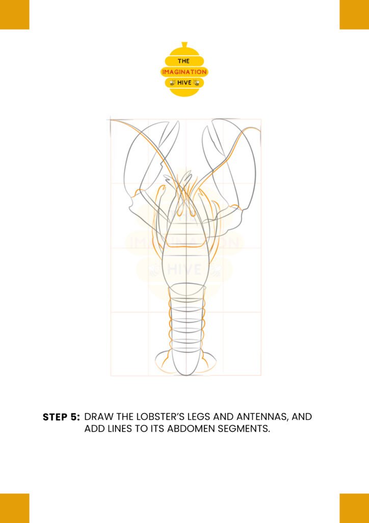 How to Draw a Lobster Step 5