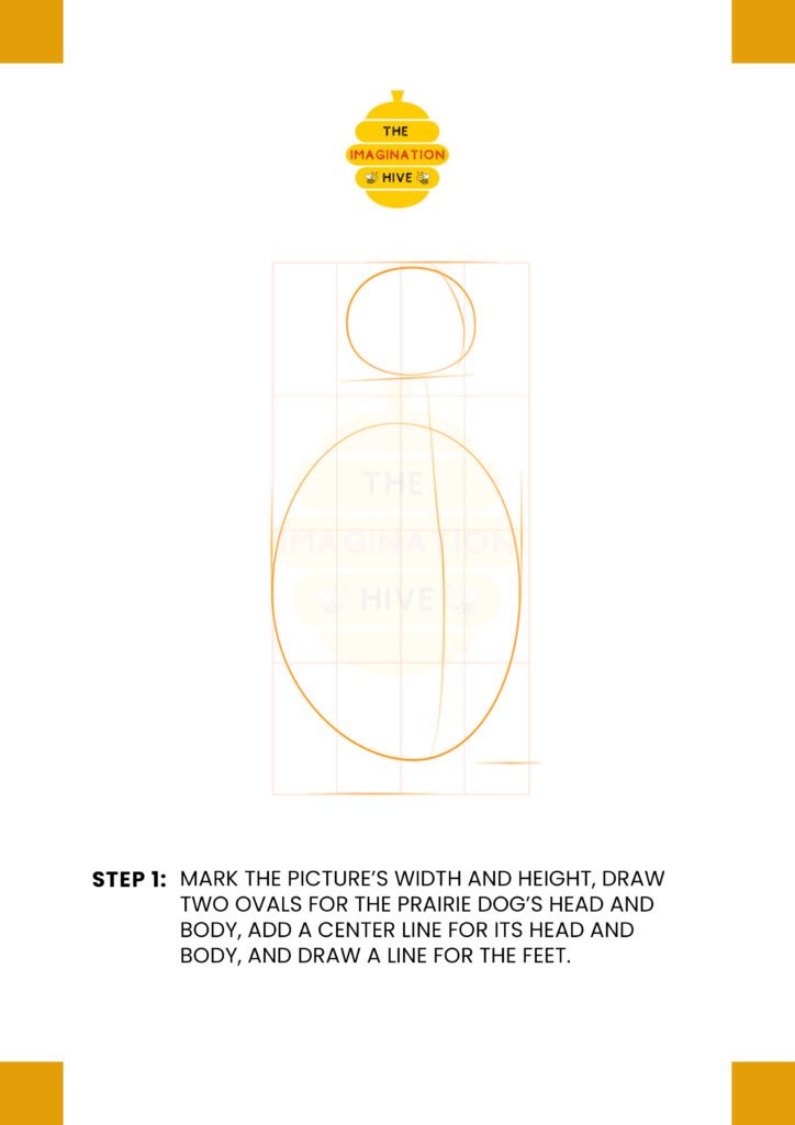 How to Draw a Prairie Dog Step 1