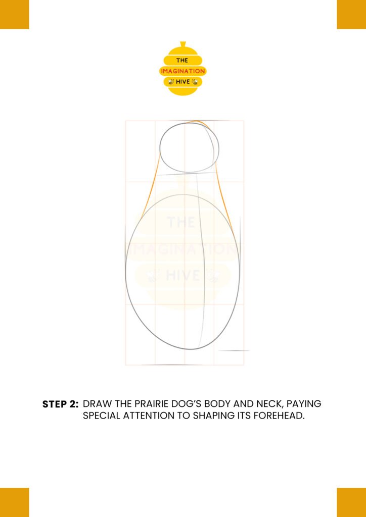 How to Draw a Prairie Dog Step 2