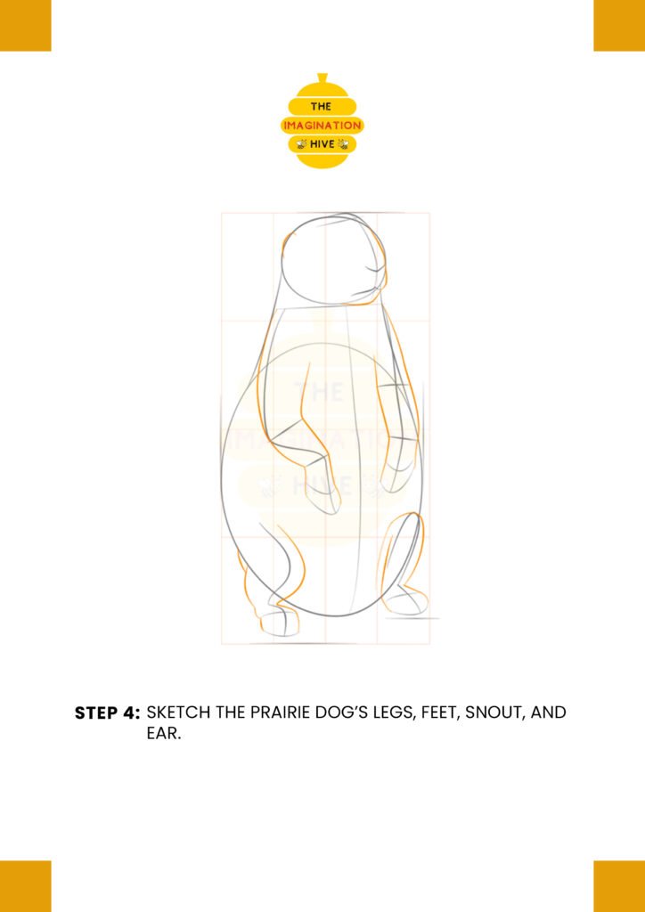 How to Draw a Prairie Dog Step 4