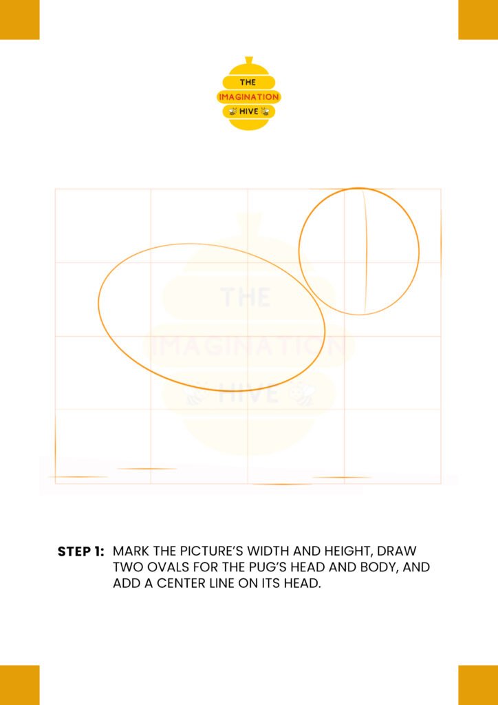 How to Draw a Pug Step 1