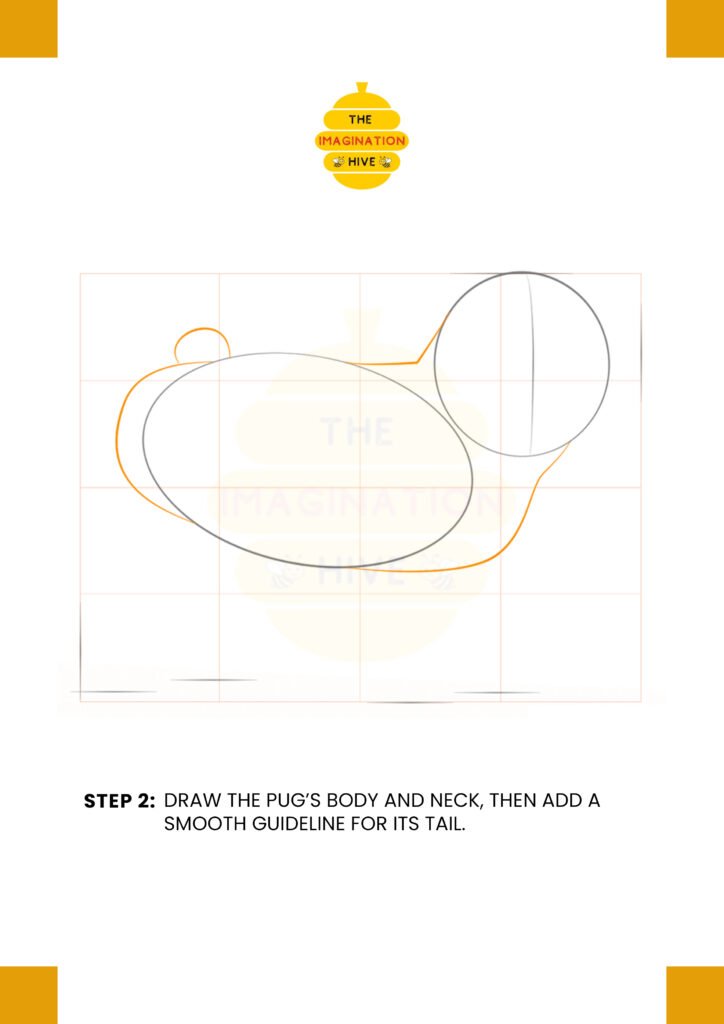 How to Draw a Pug Step 2