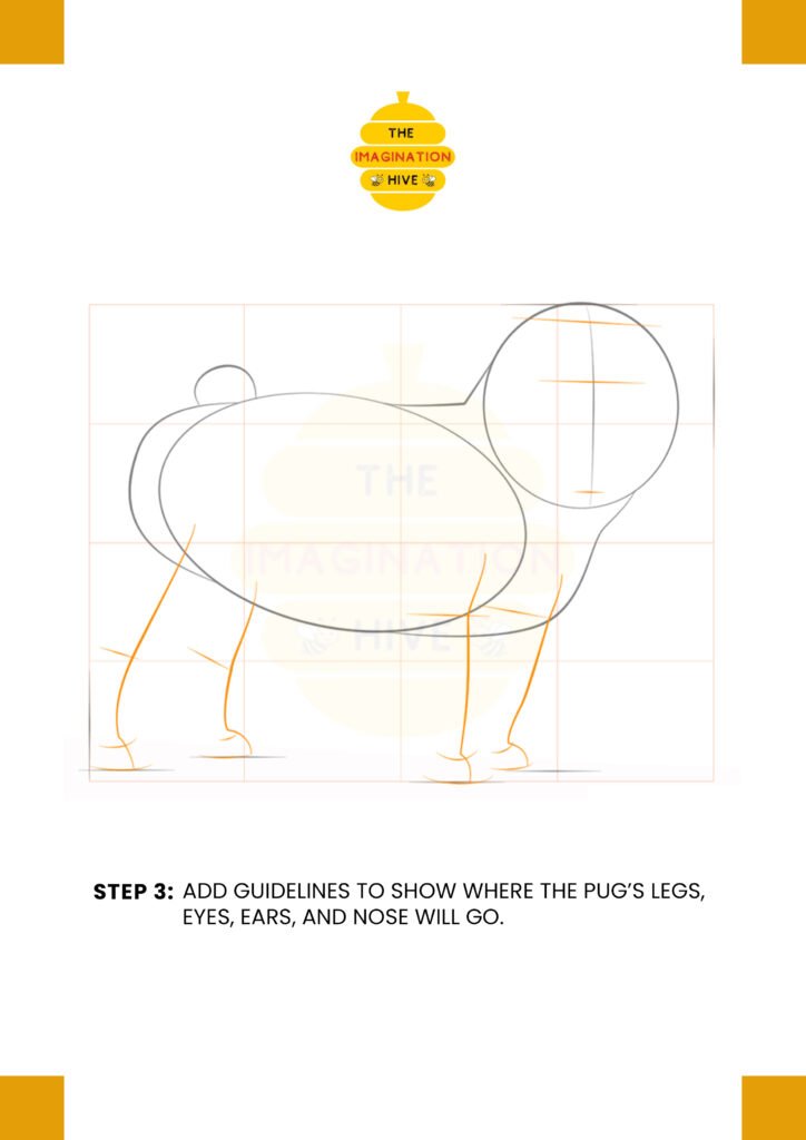 How to Draw a Pug Step 3