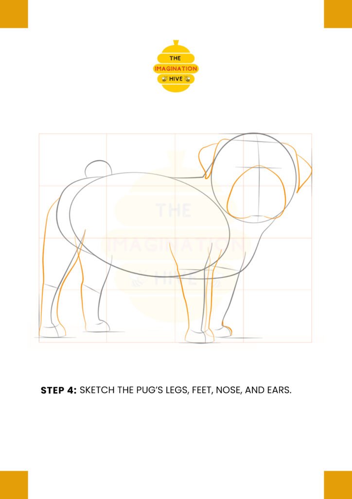 How to Draw a Pug Step 4