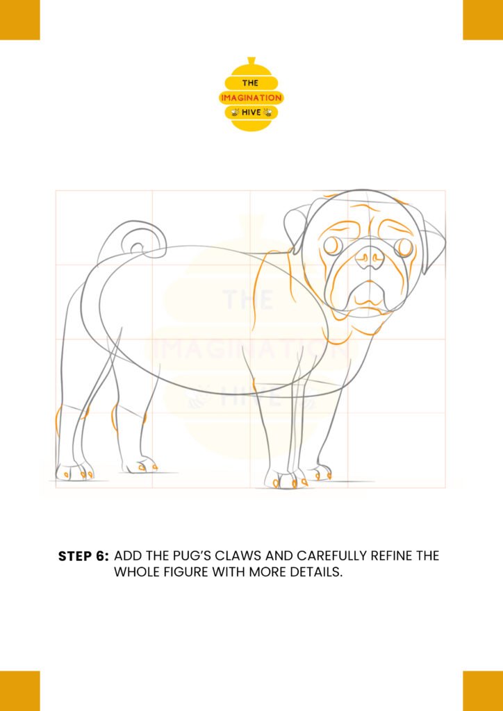How to Draw a Pug Step 6