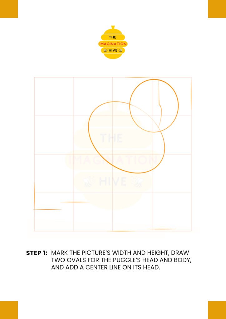 How to Draw a Puggle Step 1