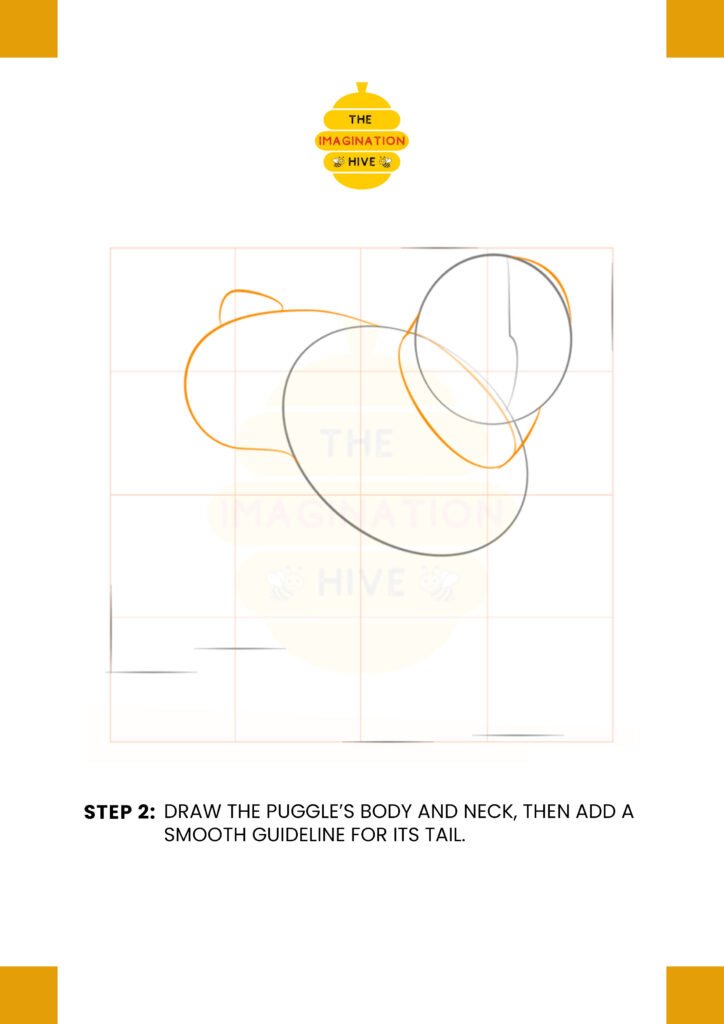 How to Draw a Puggle Step 2