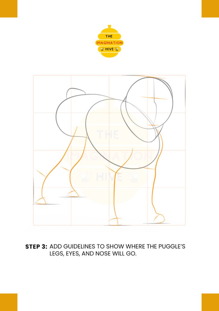 How to Draw a Puggle Step 3