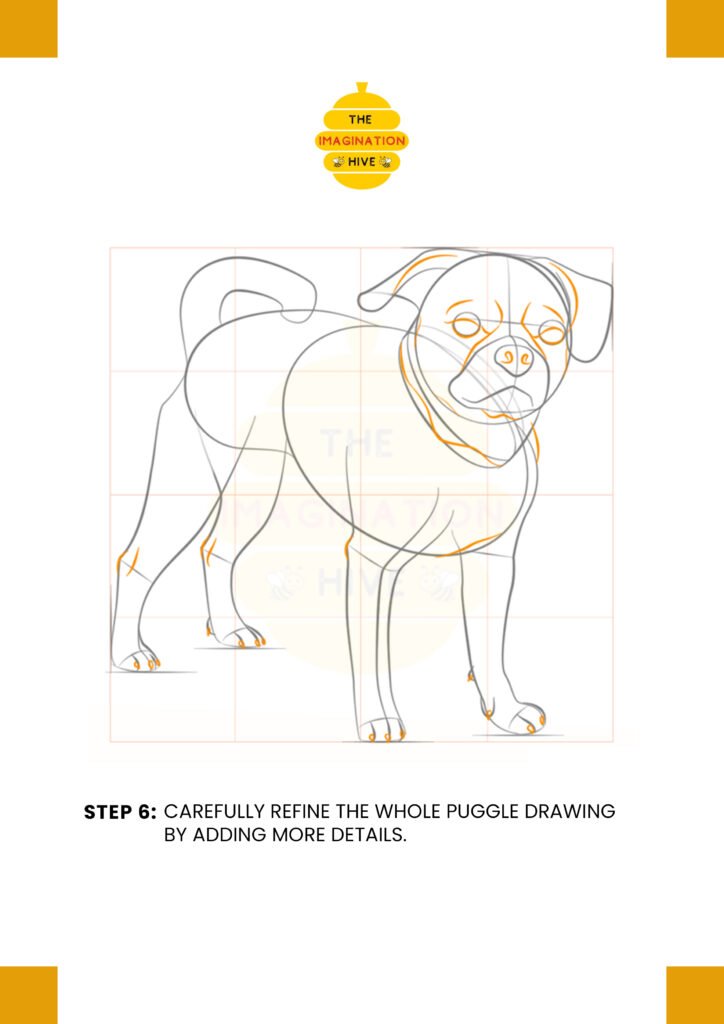 How to Draw a Puggle Step 6