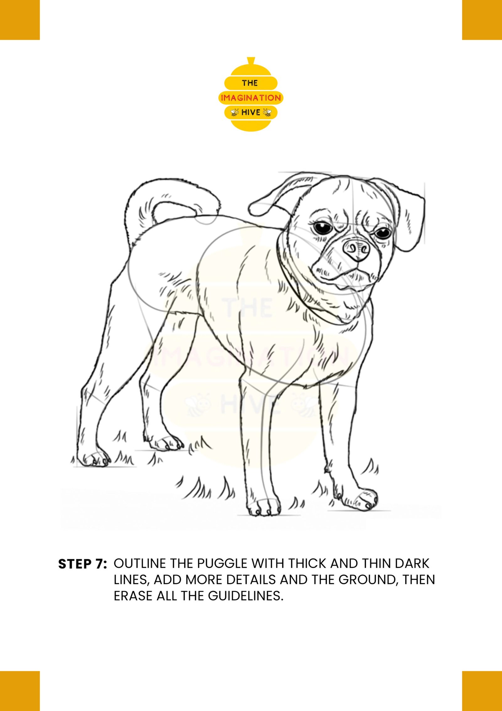 How to Draw a Puggle Step 7