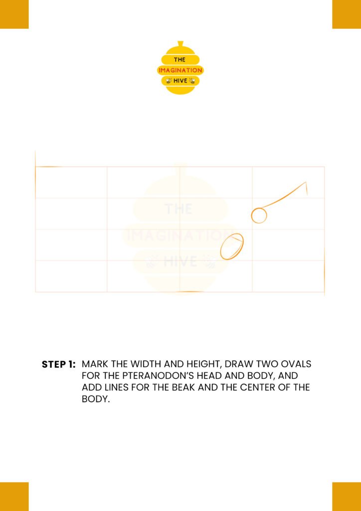 How to Draw a Pteranodon Step 1