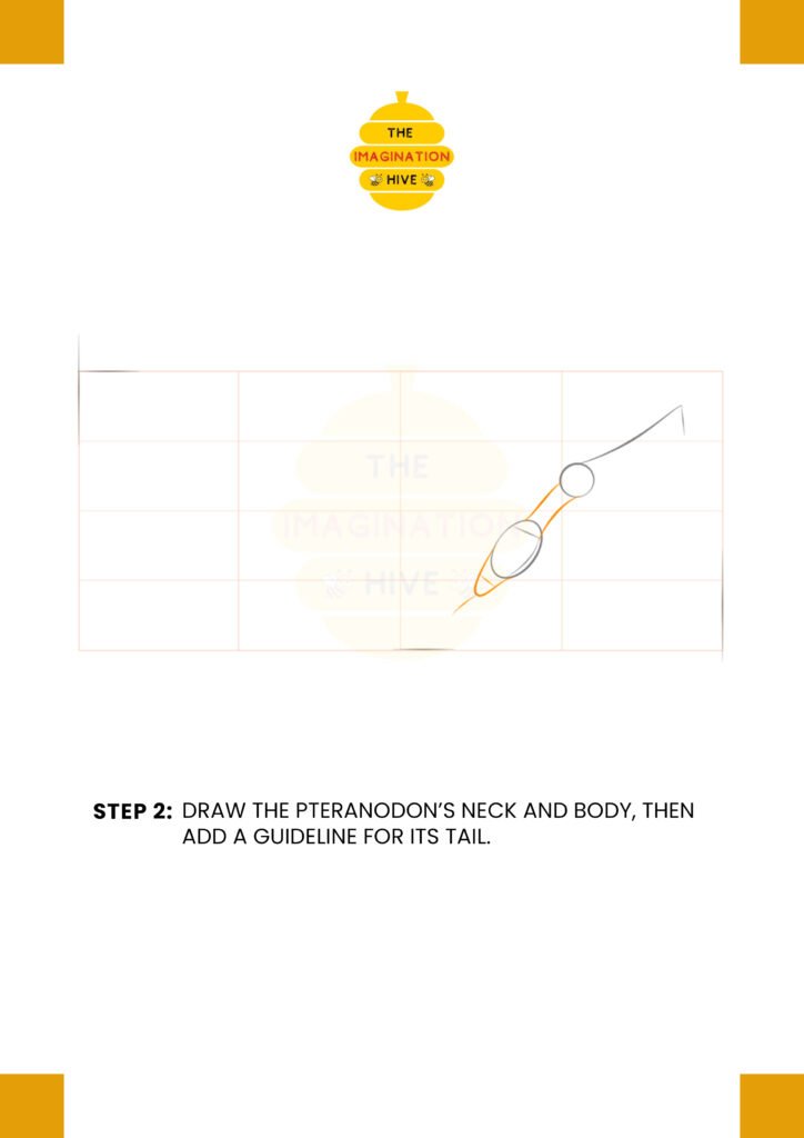How to Draw a Pteranodon Step 2