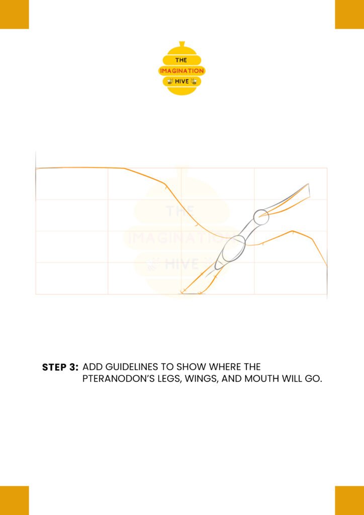 How to Draw a Pteranodon Step 3