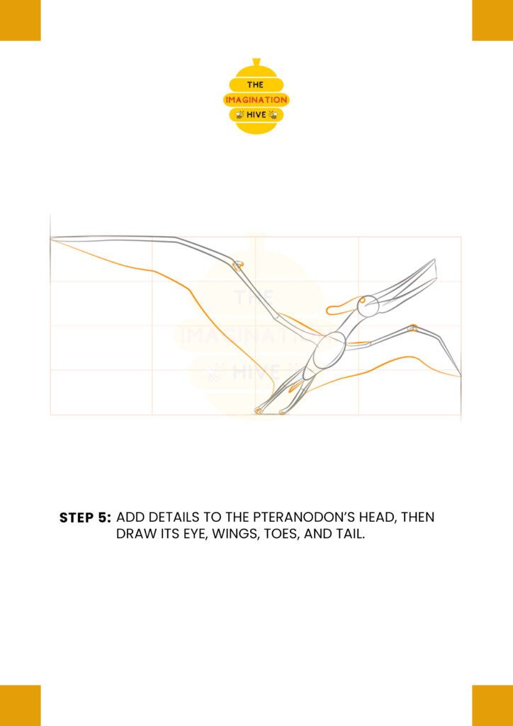 How to Draw a Pteranodon Step 5