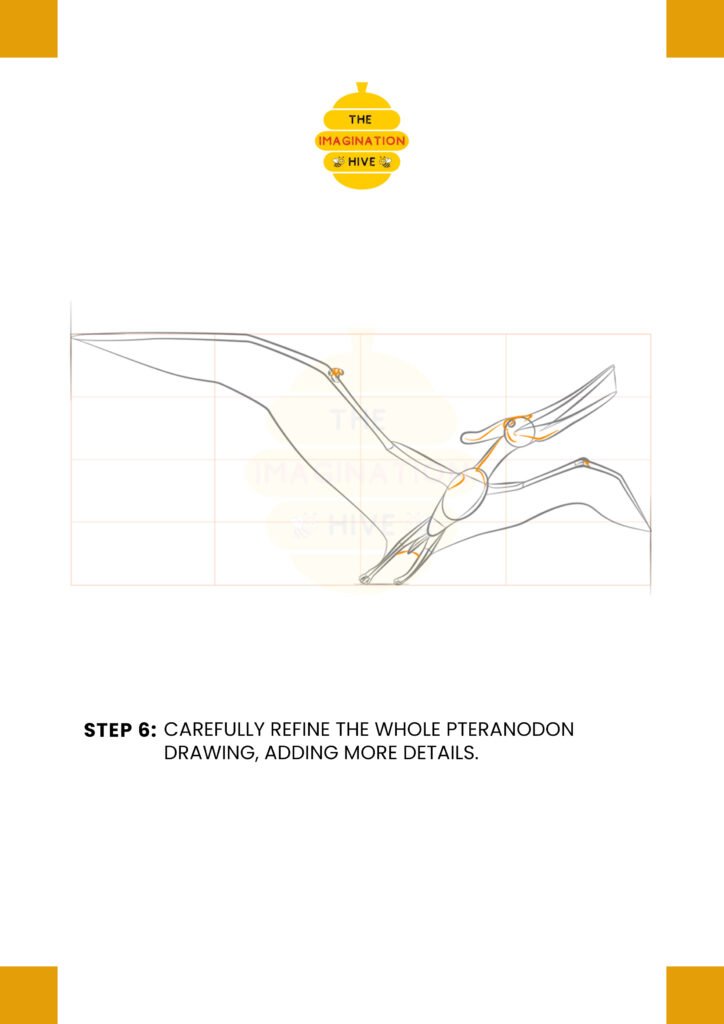 How to Draw a Pteranodon Step 6