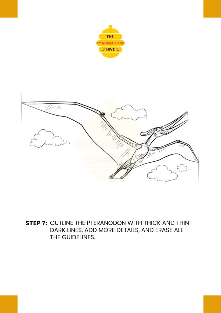 How to Draw a Pteranodon Step 7
