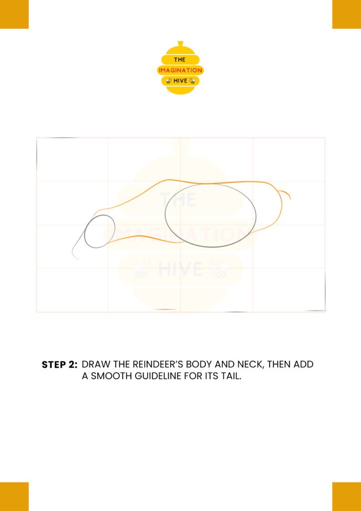 How to Draw a Reindeer Step 2