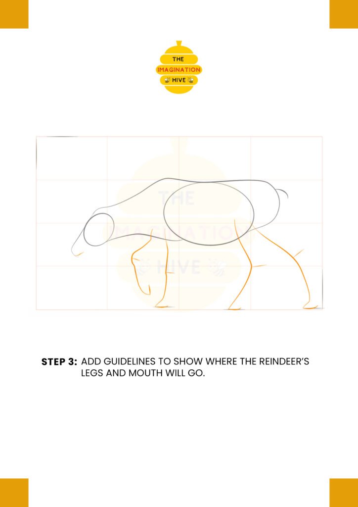How to Draw a Reindeer Step 3