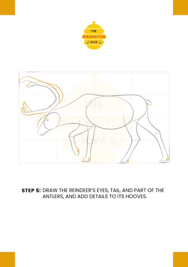 How to Draw a Reindeer Step 5