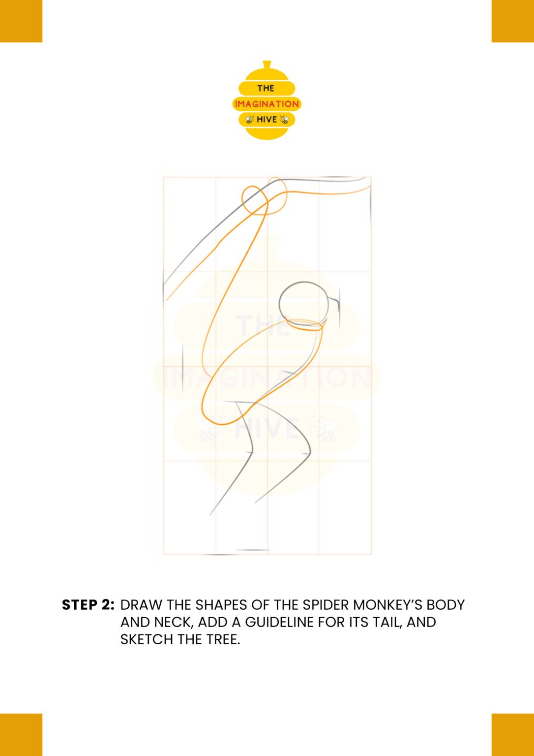 How to Draw a Spider Monkey The Imagination Hive