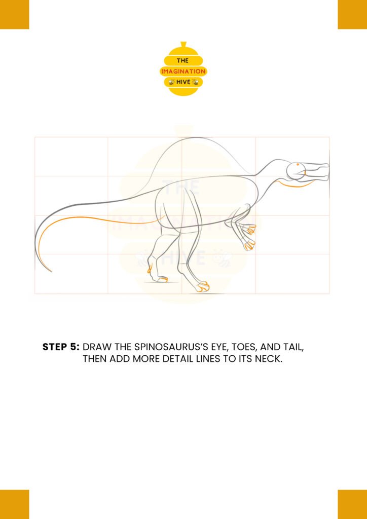 How to Draw a Spinosaurus Step 5