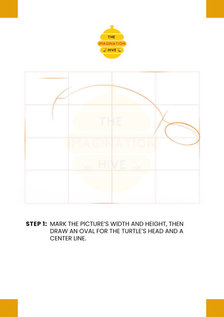How to Draw Sea Turtle Step 1