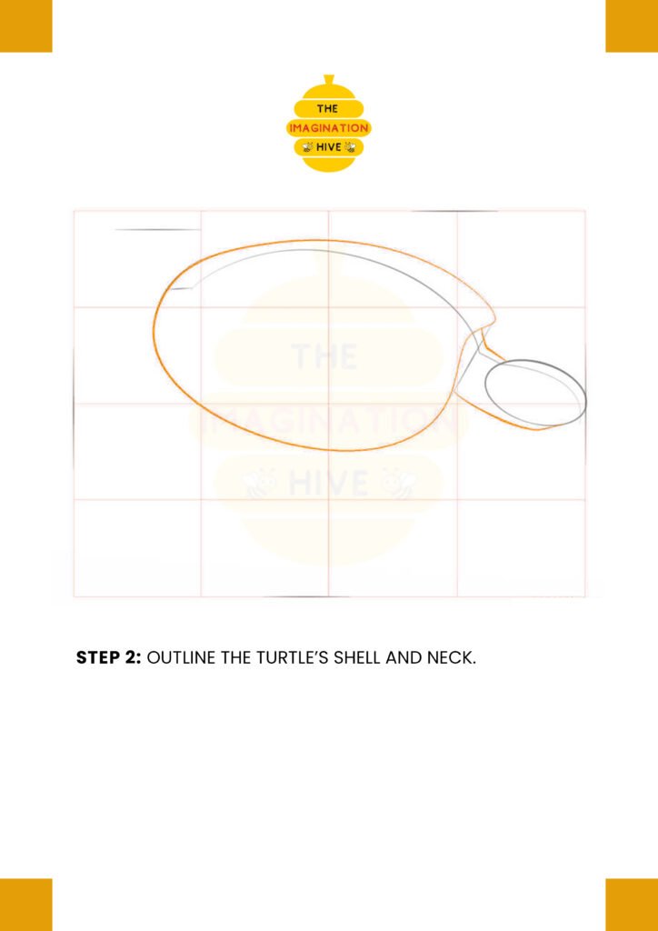 How to Draw Sea Turtle Step 2