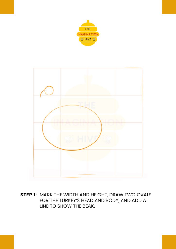 How to Draw a Turkey Step 1