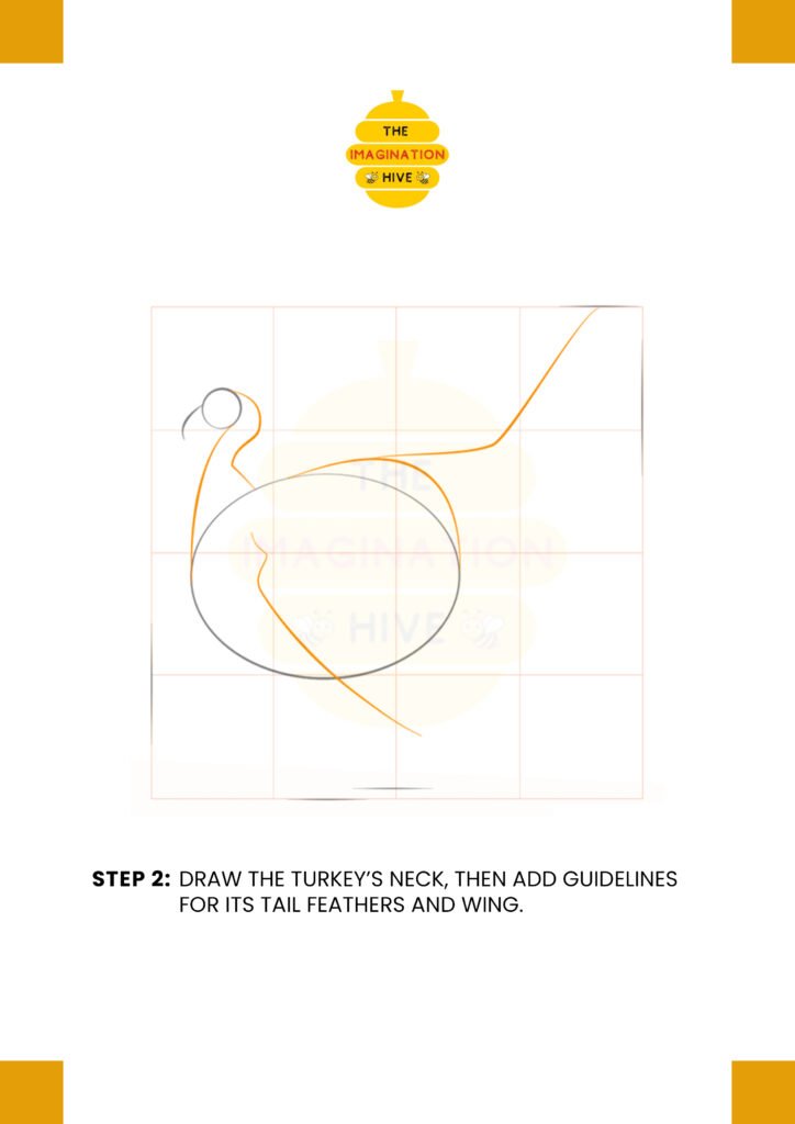 How to Draw a Turkey Step 2