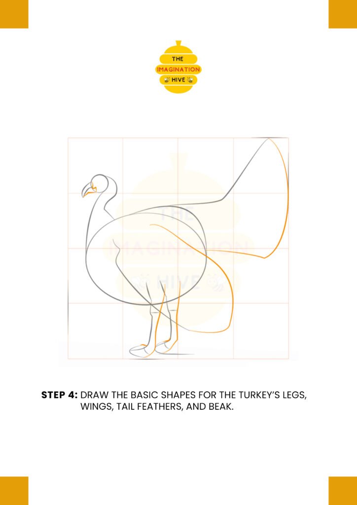 How to Draw a Turkey Step 4