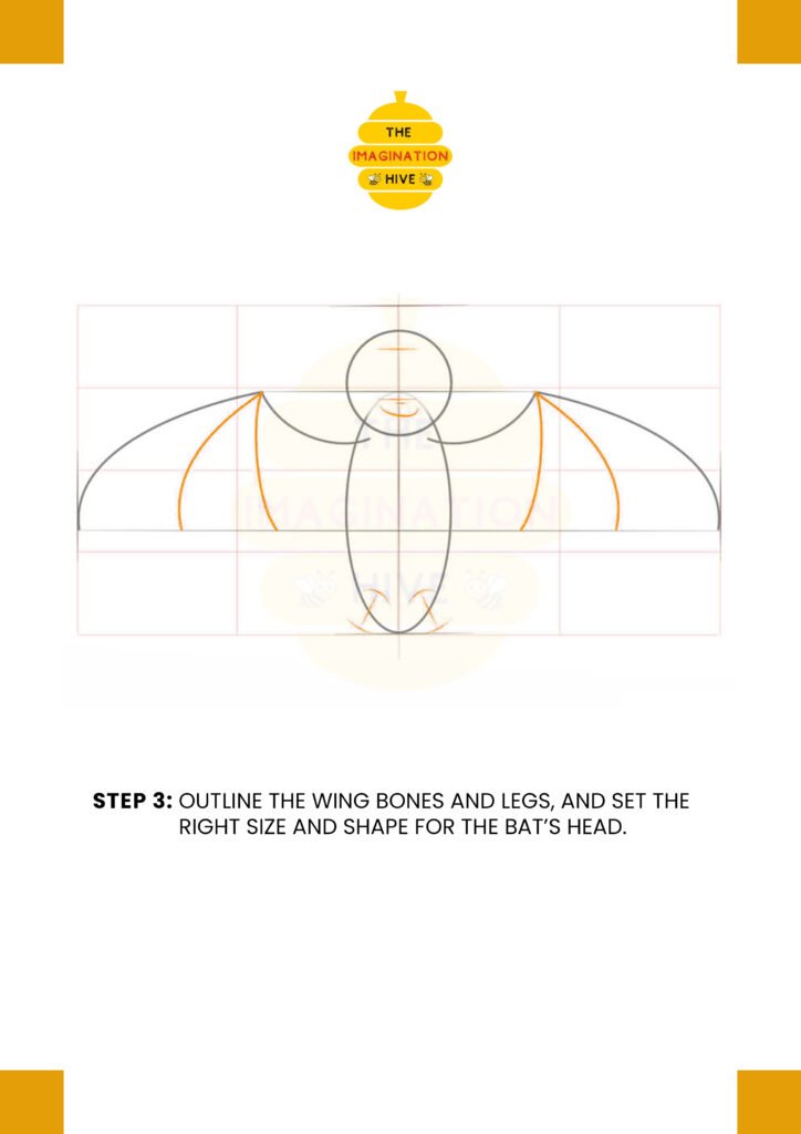 How to Draw a Vampire Bat Step 3