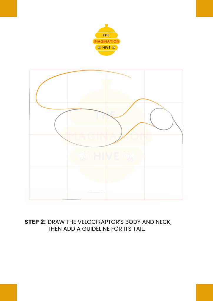 How to Draw a Velociraptor Step 2