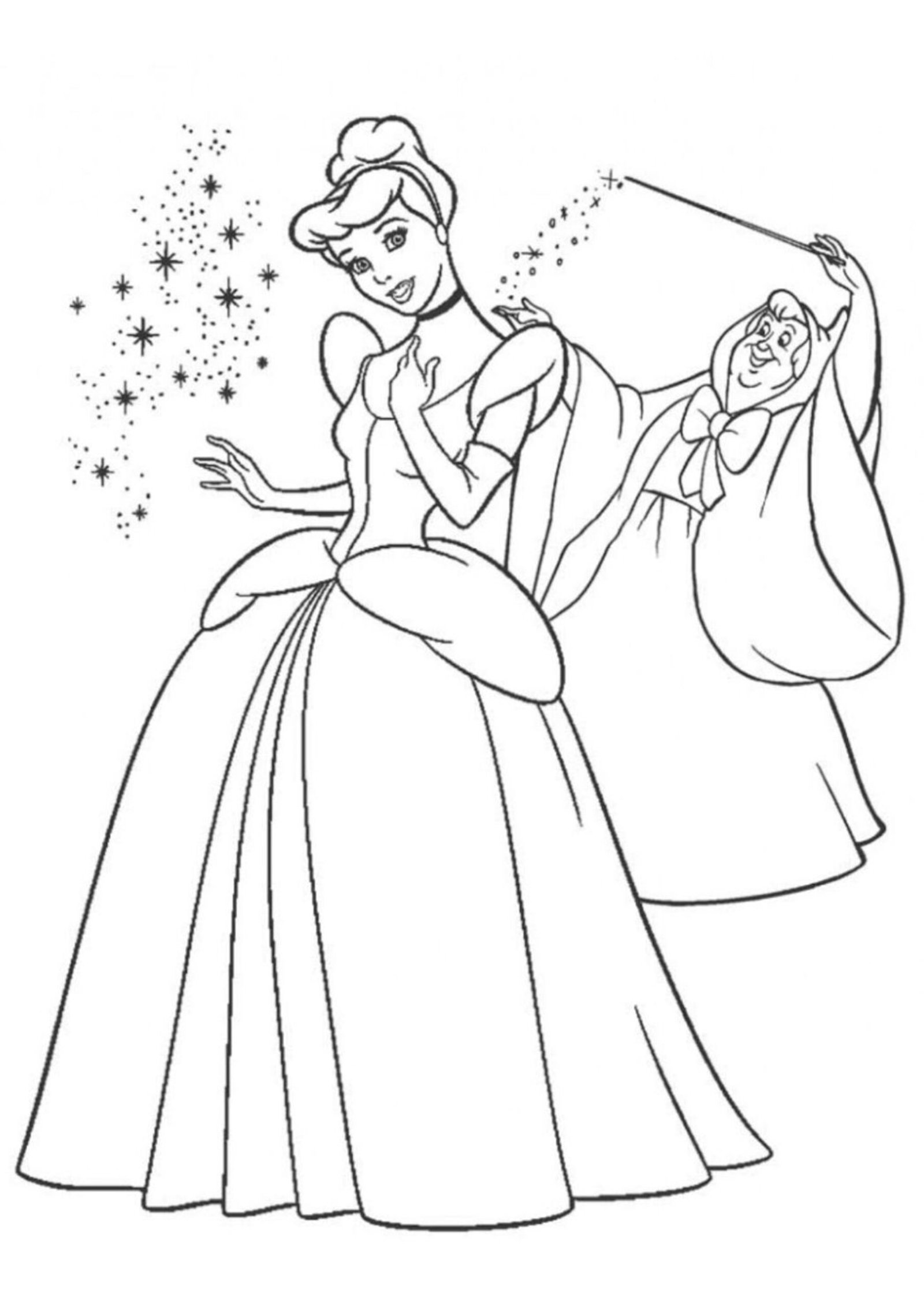 Dreamy Princess Coloring Page For Kids – Free Activity PDF Download