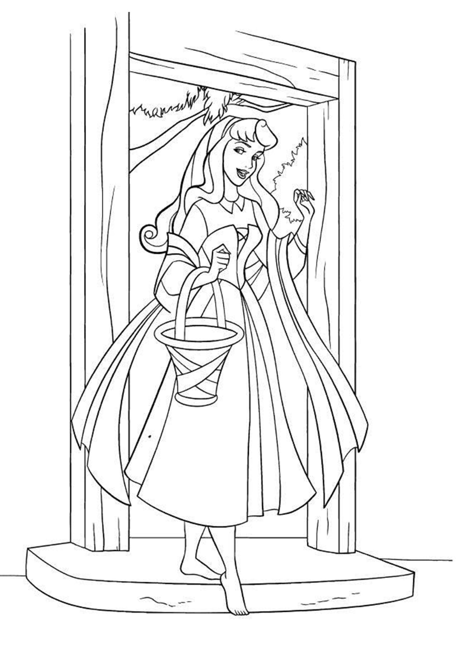 Beautiful Fairy Princess Coloring Page For Kids – Free Activity PDF Download