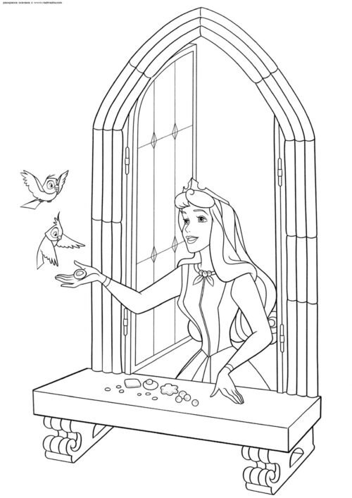 Charming Princess Coloring Page For Kids – Free Activity PDF Download