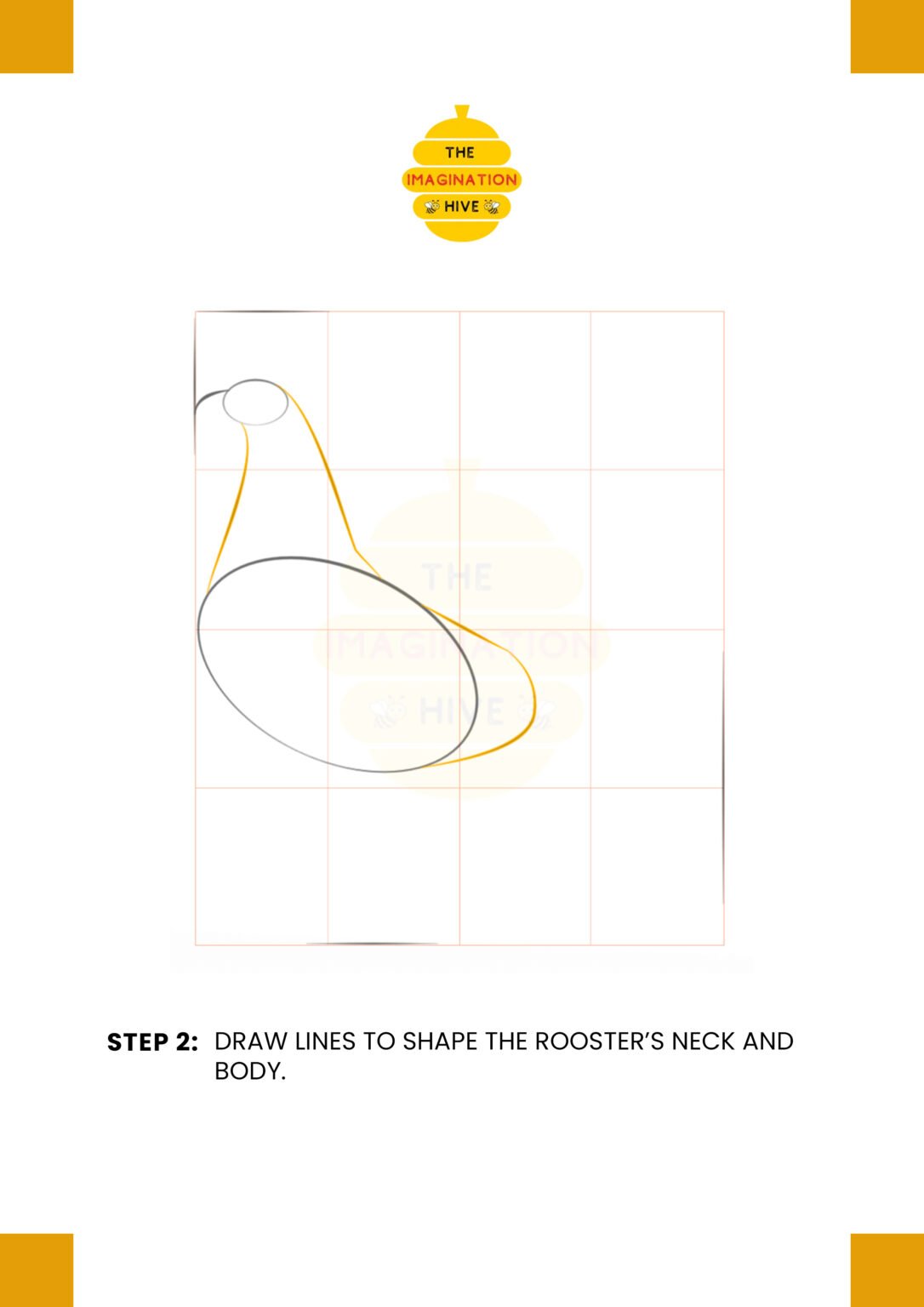 How to Draw a Rooster Step by Step - The Imagination Hive
