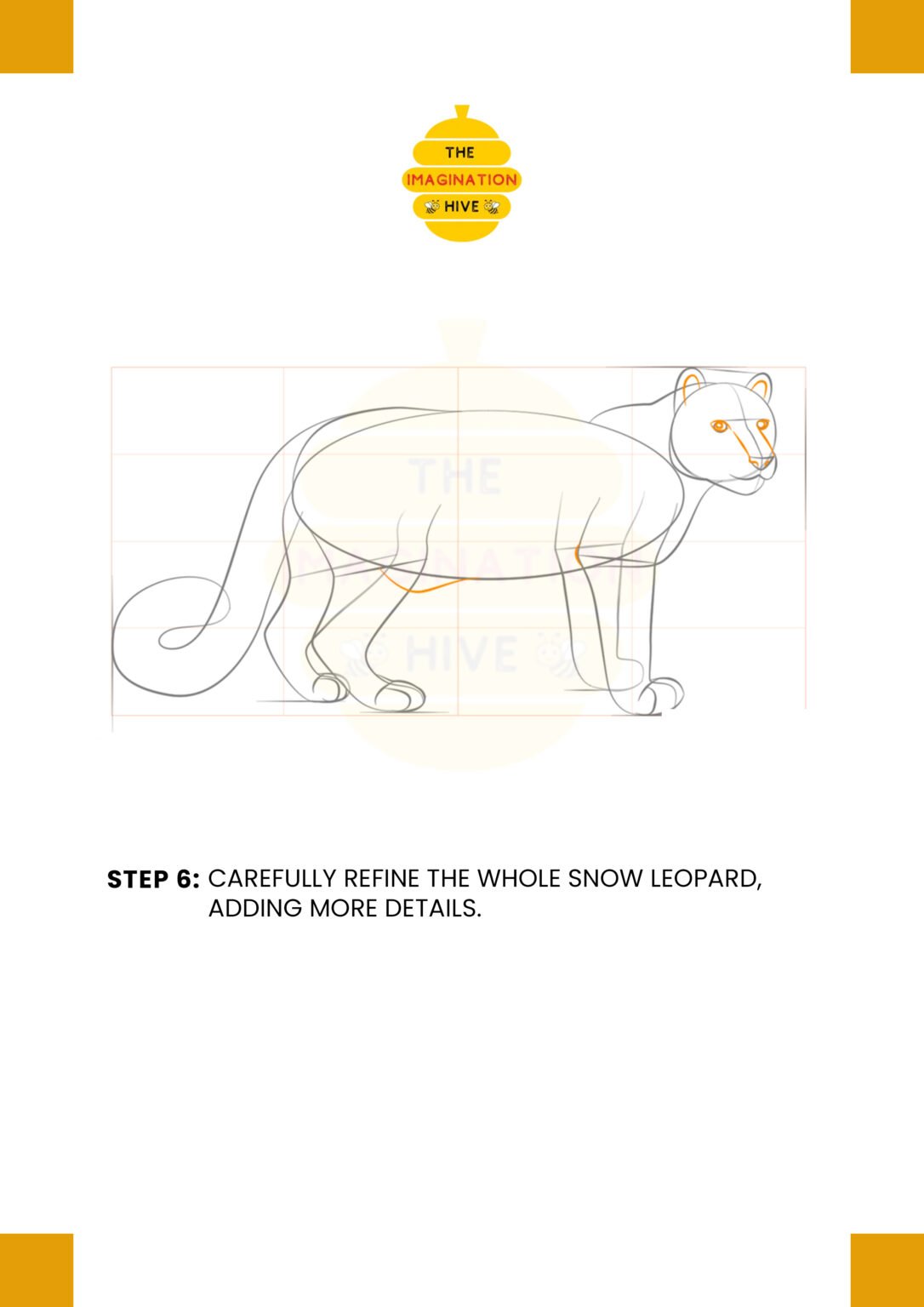 How to Draw a Snow Leopard – Step by Step - The Imagination Hive