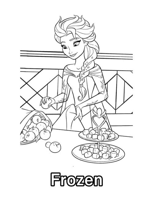 Frozen Elsa Connect the Dots Activity Coloring Page For Kids – Free Activity PDF Download