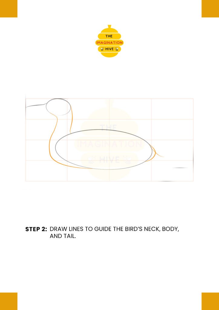 How to Draw a Loon Step 2