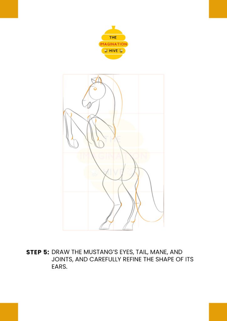 How to Draw a Mustang Step 5