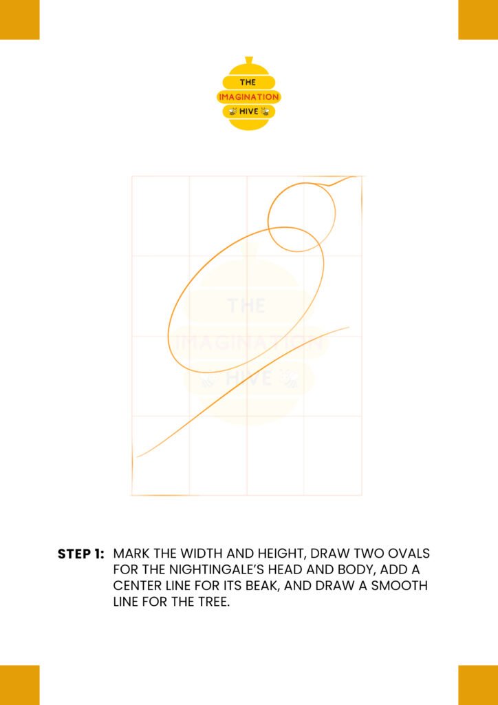 How to Draw a Nightingale Step 1