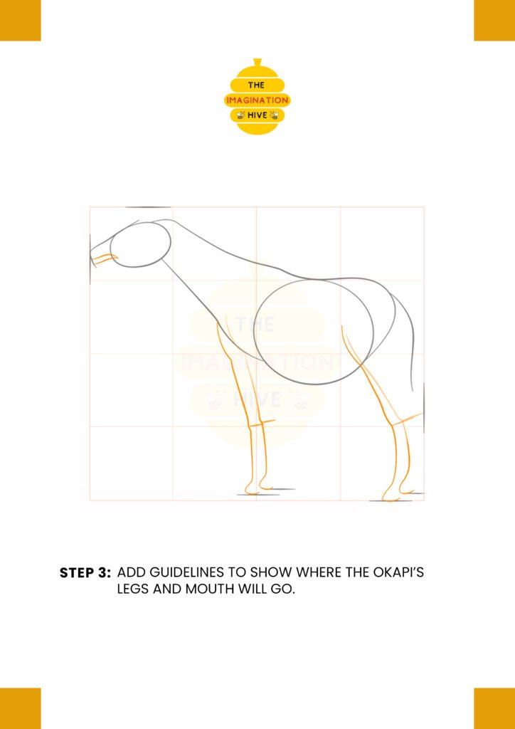 How to Draw an Okapi Step 3