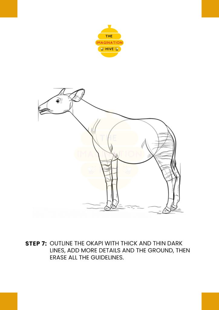 How to Draw an Okapi Step 7
