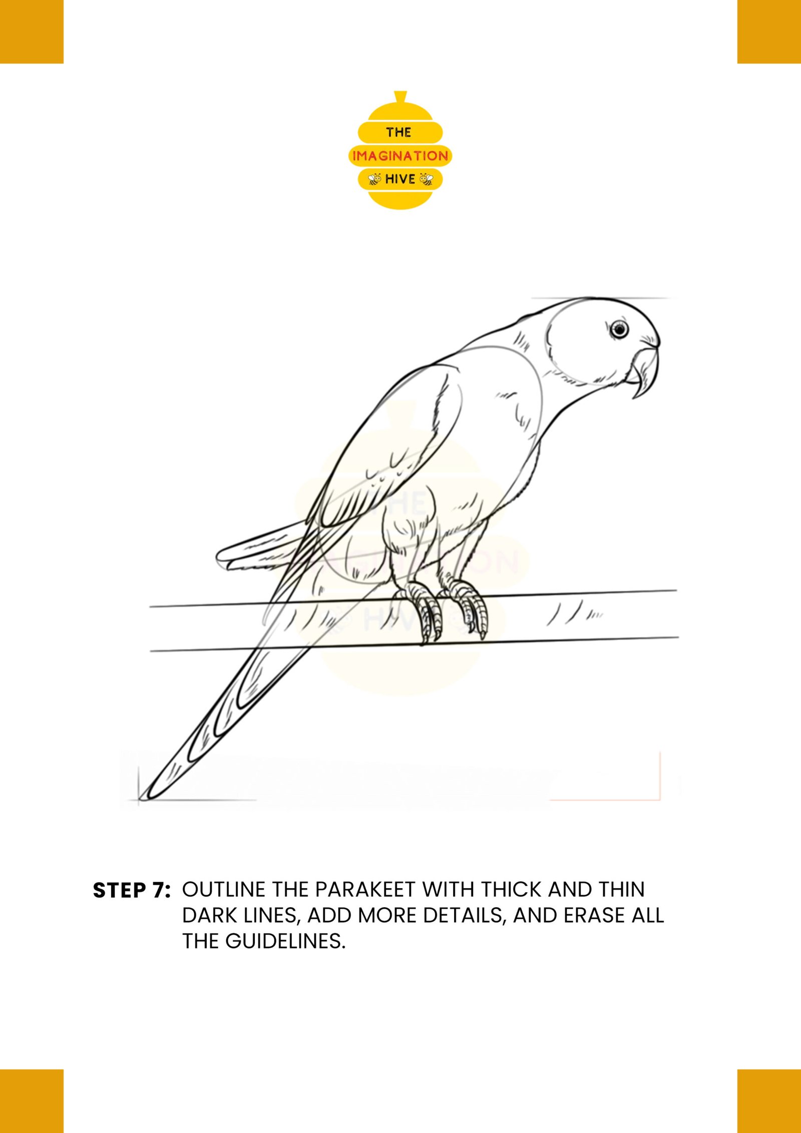 How to Draw an Osprey Step 7