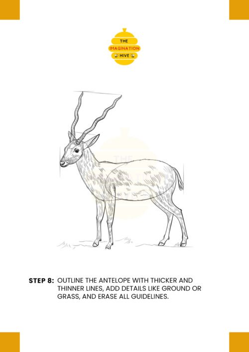 How to Draw an Antelope Step by Step The Imagination