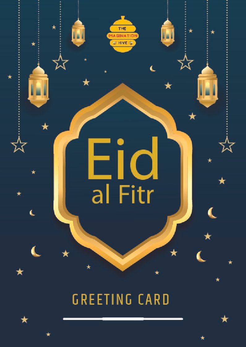 Islamic Pattern Eid al Fitr Greeting Card – Free Greeting Card PDF Download