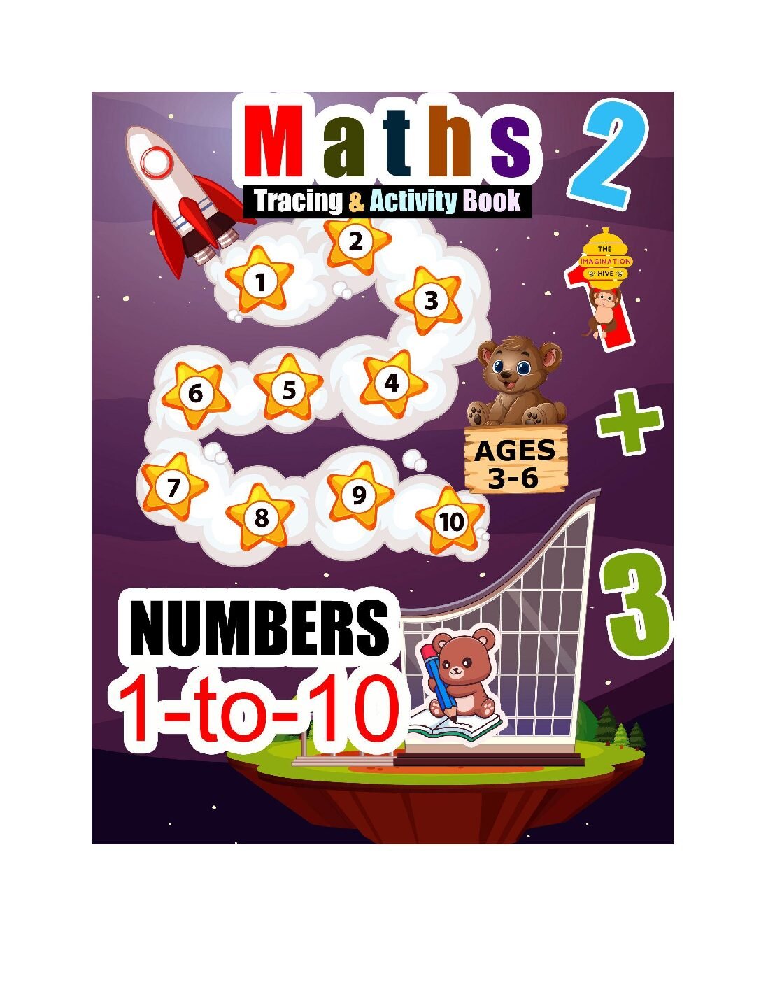 Maths Tracing Worksheet for Kindergarten